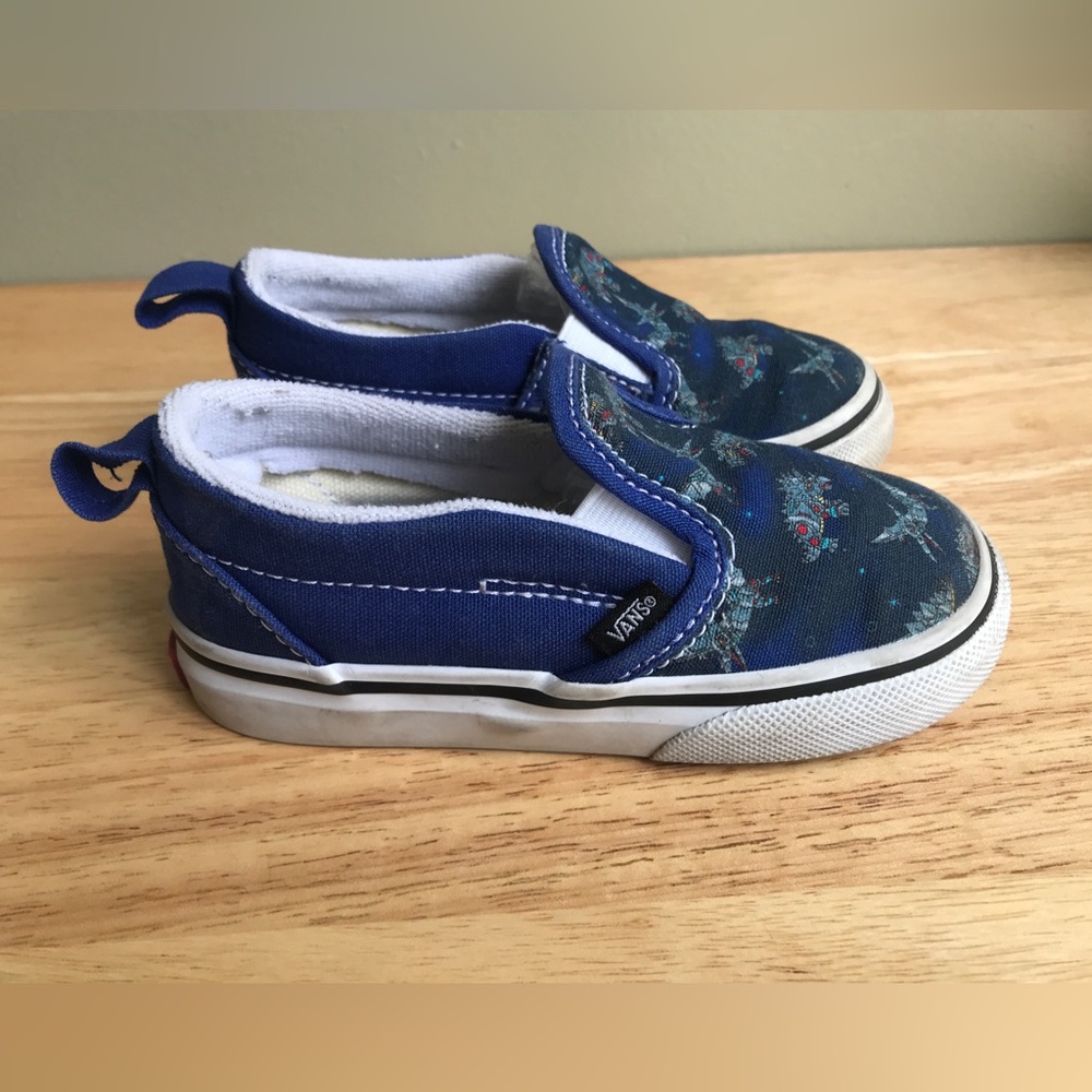Vans Slip-On “ Robotic Dino” Toddler Size: US 7.5 EUR 24 CM 13.5